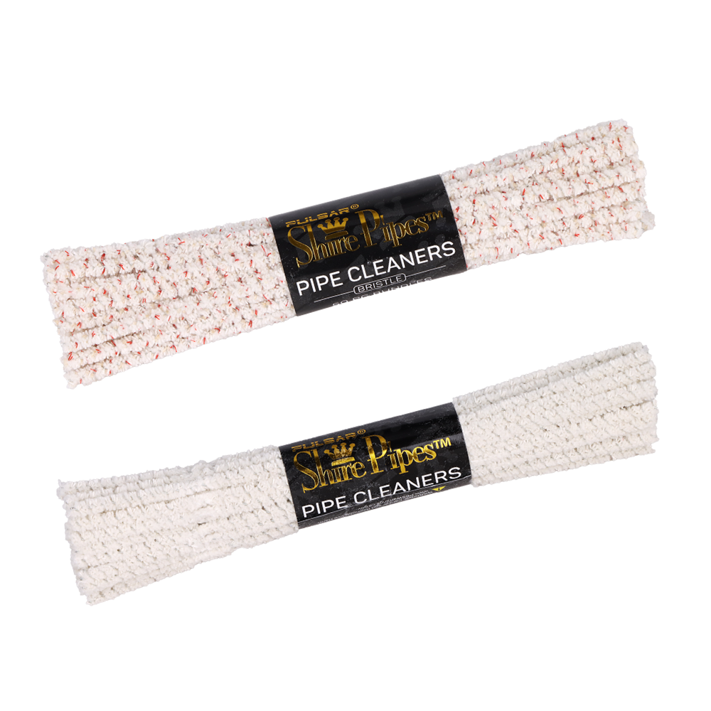 Shire Pipes Bristled Pipe Cleaners | 50 Piece Pack | Soft & Hard Bristle