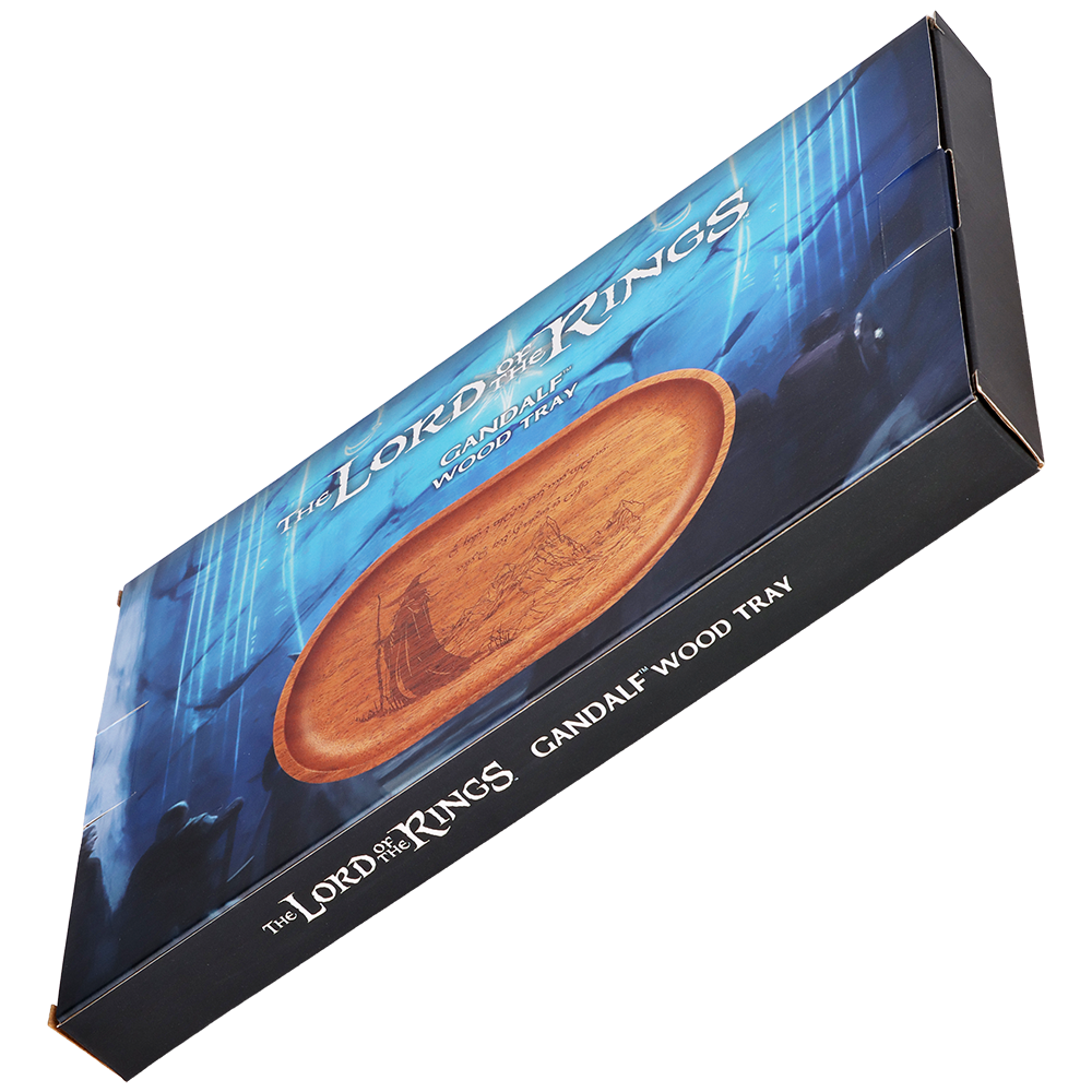 GANDALF™ Wooden Accessory Tray | Packaging Side View
