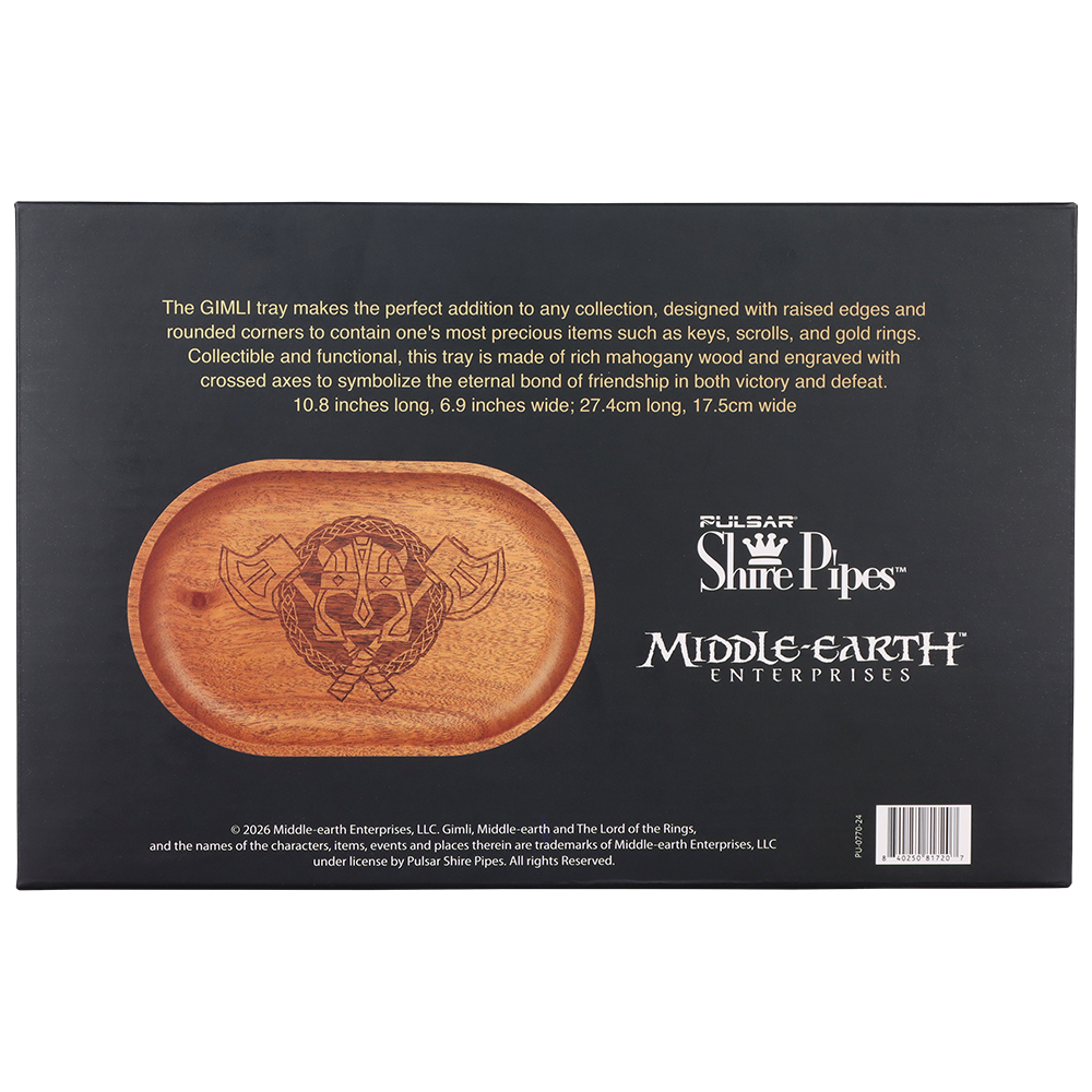 GIMLI™ Wooden Accessory Tray | Packaging Back View