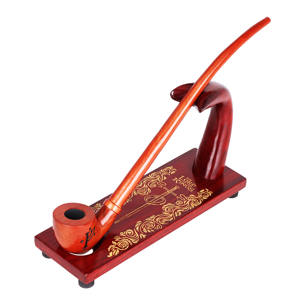 ISILDUR™ Pipe Stand | Front View with Gandalf Pipe