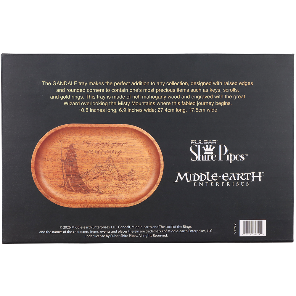 GANDALF™ Wooden Accessory Tray | Packaging Back View
