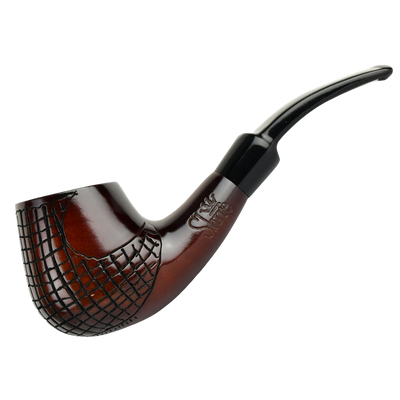 Shire Pipes Engraved Bent Brandy Smoking Pipe | The Urbanite
